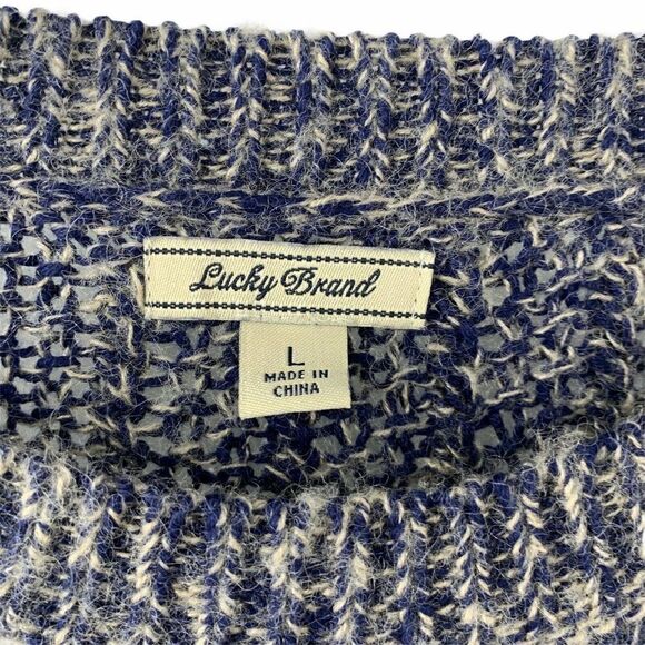 Lucky Brand Wool Blend Chunky Knit Sweater Large - Picture 5 of 6